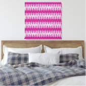 Aztec Chevron #4 in VictoriaShaylee Canvas Afdruk (Insitu (Slaapkamer))