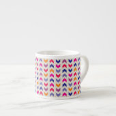 Aztec Chevron kleurig patroon Espresso Kop (Voorkant rechts)