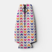 Aztec Chevron kleurig patroon Flesjeskoeler (Achterkant)