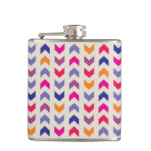 Aztec Chevron kleurig patroon Heupfles (Voorkant)