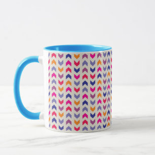 Aztec Chevron kleurig patroon Mok
