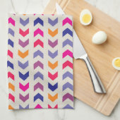 Aztec Chevron kleurig patroon Theedoek (Quarter Fold)