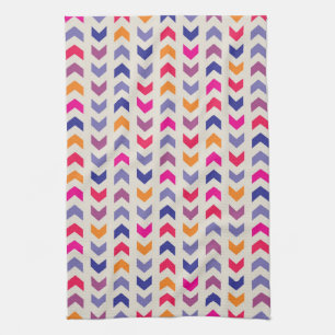 Aztec Chevron kleurig patroon Theedoek