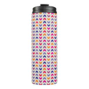 Aztec Chevron kleurig patroon Thermosbeker