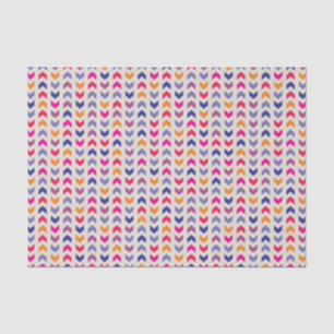 Aztec Chevron kleurig patroon Tissuepapier