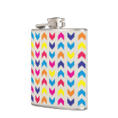 Aztec Chevron kleurrijk Heupfles (Links)