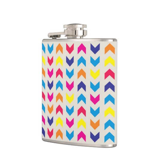 Aztec Chevron kleurrijk Heupfles (Links)