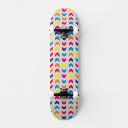 Aztec Chevron kleurrijk Skateboard (Voorkant)