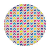 Aztec Chevron kleurrijk Snijplank (Voorkant)