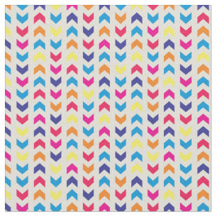 Aztec Chevron kleurrijk Stof