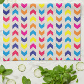 Aztec Chevron kleurrijk Theedoek (Gevouwen)