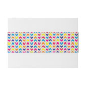 Aztec Chevron kleurrijk Uitnodigingen Wikkel (Achterkant Voorbeeld)