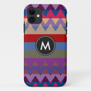 Aztec Chevron Stripes Pattern #2 iPhone 11 Hoesje