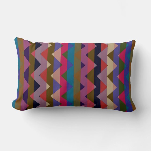 Aztec Chevron Zigzag Stripe Pattern 10 Kussen (Voorkant)
