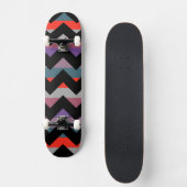 Aztec Chevron Zigzag Stripe Pattern 4 Skateboard (Voorkant)
