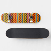 Aztec Chevron Zigzag Stripe Pattern 5 Skateboard (Horizontaal)