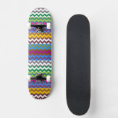 Aztec Chevron Zigzag Stripe Pattern 7 Skateboard (Voorkant)
