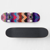 Aztec Chevron Zigzag Stripe Pattern Skateboard (Horizontaal)