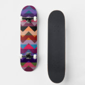 Aztec Chevron Zigzag Stripe Pattern Skateboard (Voorkant)