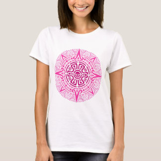 Aztec cirkel roze t-shirt