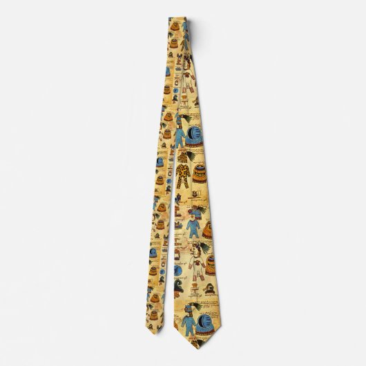 Aztec Codex Stropdas (Achterkant)