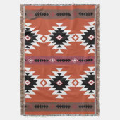 Aztec Colorful Geometric Pattern Deken (Voorkant Verticaal)