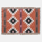 Aztec Colorful Geometric Pattern Deken (Voorkant)