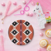 Aztec Colorful Geometric Pattern Papieren Bordje (Feest)