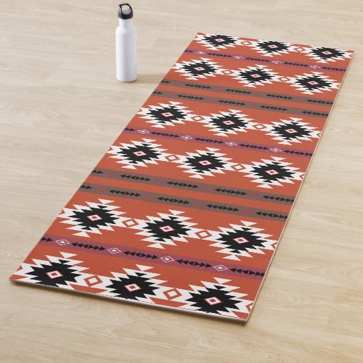 Aztec Colorful Geometric Pattern Yogamat (In situ)