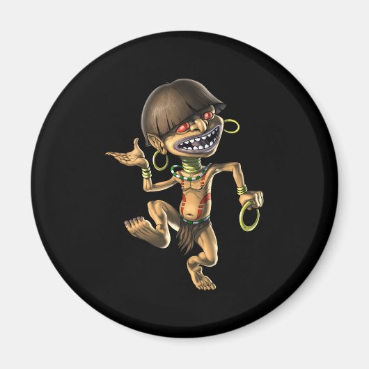 Aztec Creature Chaneque Magneet (Voorkant)