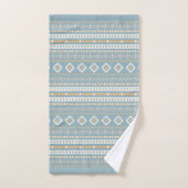 Aztec Crème Bleu Orange Mixte Motif Rpt Motif (Serviette à main)