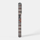 Aztec Crème rouille Brown gris Motifs mélangés Mot (Côté droit)