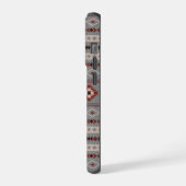 Aztec Crème rouille Brown gris Motifs mélangés Mot (Côté gauche)