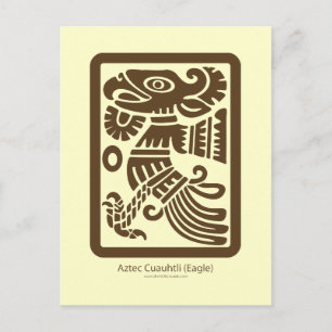 Aztec Cuauhtli - Eagle (bruin) Briefkaart
