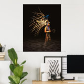 Aztec Dancer Poster (Thuiskantoor)
