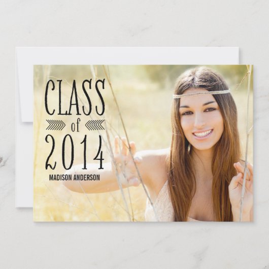 Aztec Dark | Uitnodiging van de Graduation Party 2 (Voorkant)