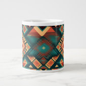 Aztec Design Coffee Cup Extra Grote Beker (Voorkant)