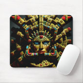 Aztec Design Pattern Four Muismat (Met muis)
