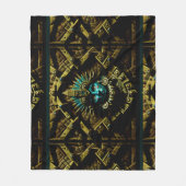 Aztec Design Pattern Two Fleece Deken (Voorkant)