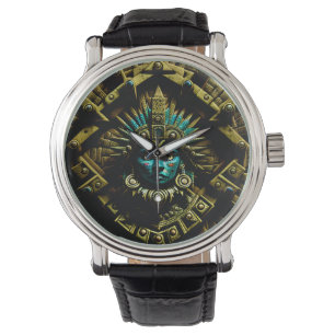 Aztec Design Pattern Two Horloge