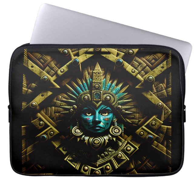 Aztec Design Pattern Two Laptop Sleeve (Voorkant)