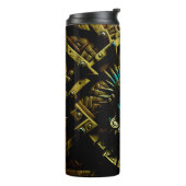 Aztec Design Pattern Two Thermosbeker (Gedraaid links)