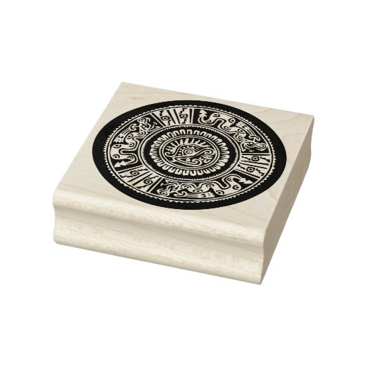 Aztec design rubberen stempel (Stempel)