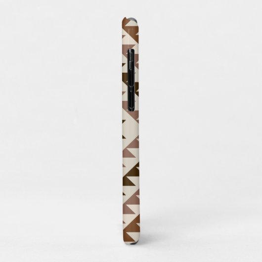 Aztec Diamond Motif Design Browns+Cream Case-Mate iPhone Case (Achterkant/links)