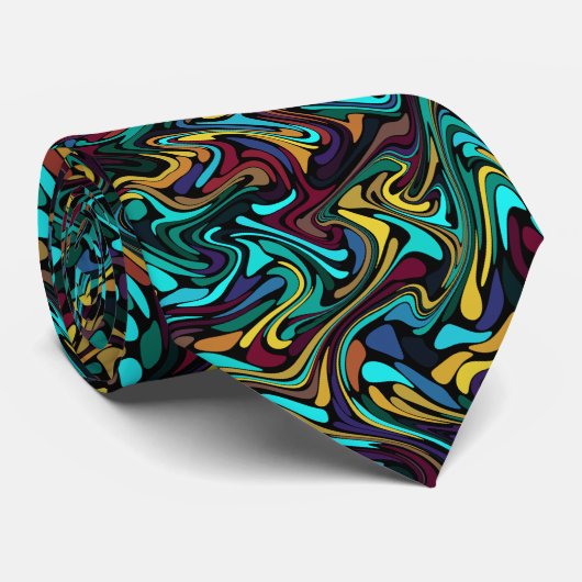 Aztec Dream Fractal Stropdas (Opgerold)