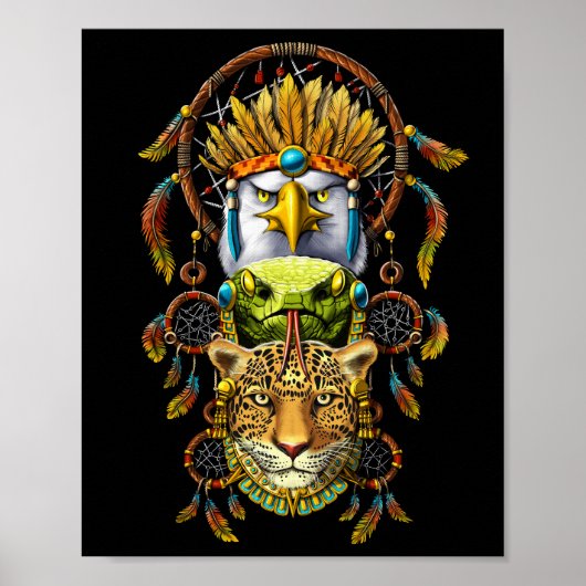 Aztec Dreamcatcher Poster (Voorkant)