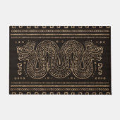 Aztec Dubbelkopige serpent Deurmat (Voorkant)