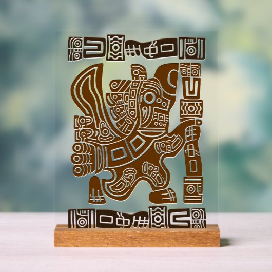Aztec Eagle Guerrier Tribal Art antique (Neutre)