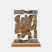 Aztec Eagle Guerrier Tribal Art antique (Recto)