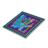 Aztec Eagle Warrior God Tegeltje (Zijkant)